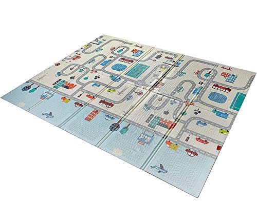 Babify Alfombra de Juegos Reversible XL/Colchoneta Infantil Plegable. Plegable, Antideslizante, extragrande, reversible, impermeable, portátil, de doble cara. (180x200x1cm)