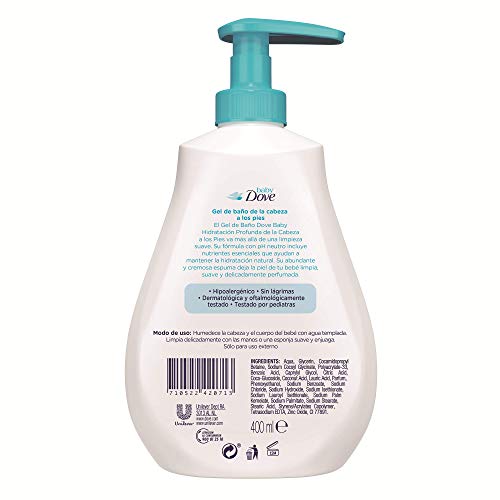 Baby Dove - Gel de Baño Hidratación Profunda para Bebés - 400 ml