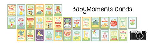 BabyMoments Cards by Mimuselina | Tarjetas de Logros e Hitos del Bebé, Regalo Original para Recién Nacidos, Tarjetas Bebé de Momentos para Recordar, Ideal Regalo Babyshower, Bilingüe: Español-English