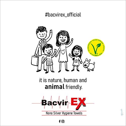 Bacvir Ex Nano Coloidal Silver - Toallas húmedas para higiene