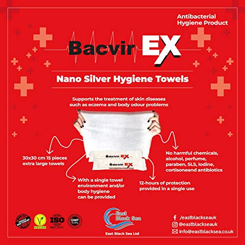 Bacvir Ex Nano Coloidal Silver - Toallas húmedas para higiene