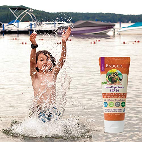 Badger Balm SPF 30, protector solar en crema para niños, 2,9 oz.