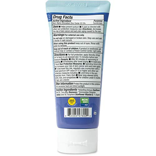 Badger Company, Sport Sunscreen, Broad Spectrum SPF 35, Unscented, 2.9 fl oz (87 ml)