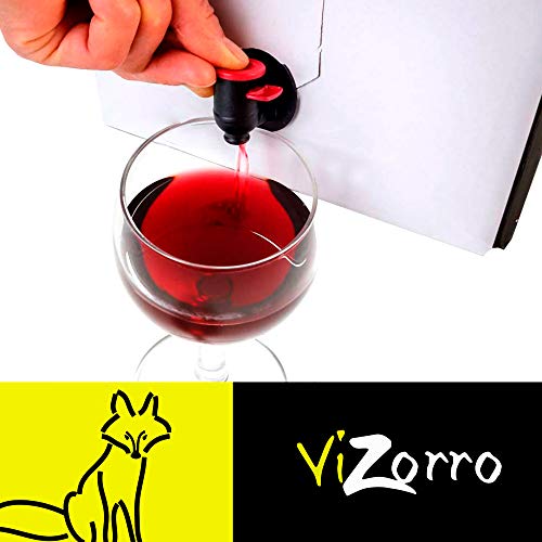 Bag in Box 3L I Vino Tinto Recomendado caja de vino tinto con grifo I Uvas Seleccionadas ? - Vino de la Tierra de Castilla y León Con un Sabor Suave , Agradable y Vivo I Vizorro Tinto Tempranillo