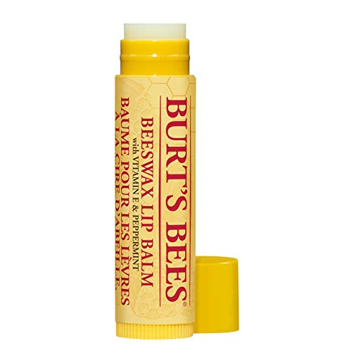 Bálsamo labial hidratante Burt's Bees 100% natural, pack dos por uno, cera de abejas y vainilla, 2 tubos de 4,25 gramos.