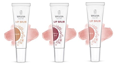 Bálsamo Labial Weleda de Color BERRY RED (10 ml) - Tonos disponibles: ROSE, NUDE o BERRY RED - Se envía con: muestra gratis y una tarjeta superbonita que puedes usar como marca-páginas! (berry red)