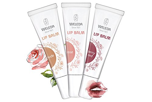 Bálsamo Labial Weleda de Color BERRY RED (10 ml) - Tonos disponibles: ROSE, NUDE o BERRY RED - Se envía con: muestra gratis y una tarjeta superbonita que puedes usar como marca-páginas! (berry red)