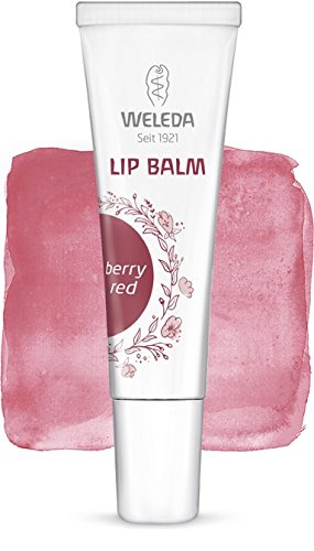 Bálsamo Labial Weleda de Color BERRY RED (10 ml) - Tonos disponibles: ROSE, NUDE o BERRY RED - Se envía con: muestra gratis y una tarjeta superbonita que puedes usar como marca-páginas! (berry red)