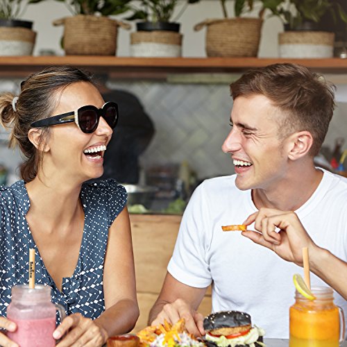 Bambaw Pajitas de Bambú | Pajitas Reutilizables | Fabricadas en Bali | Pack 12 Pajitas Biodegradables | Pajitas Cócteles | Pajitas Largas | Incluye Cepillo de Limpieza y Bolsa de Jute (22 cm)