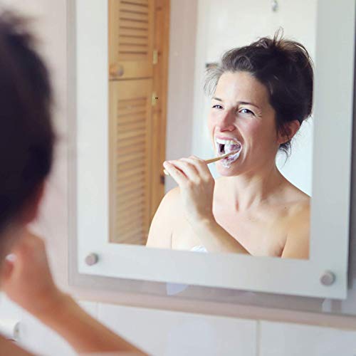 BAMBOOGALOO Cepillo Dientes Carbón Bambú Orgánico x5 -Cepillos de Dientes de Bambú con GRATIS Bastoncillos de Bambú y Hilo Dental. Ecológico, Biodegradables y Sin Plástico Embalaje. Cerdas Suave