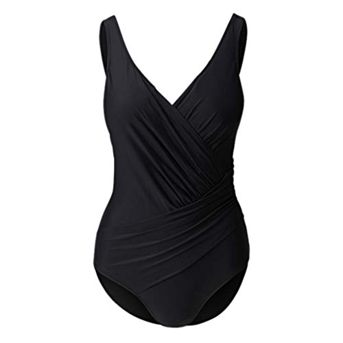 Bañadores Mujer Split Wave Color sólido Sexy Traje de baño Conservador Traje de baño de una Pieza Playa Delgada Interior Deportes natación Nueva Comodidad Swimwear riou