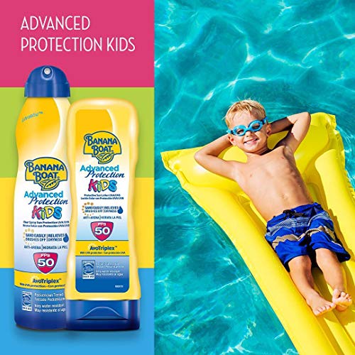 Banana Boat - Pack para niños - Spray Bruma de Crema Solar Para Niños SPF 50, 220 ml + Crema De Sol Para Niños SPF 50, 180 ml + Loción After Sun 470ml