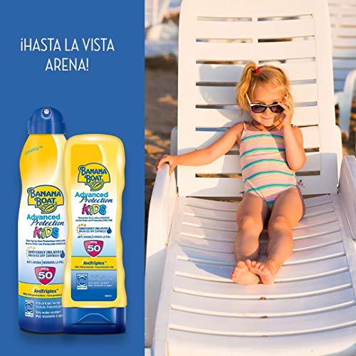 Banana Boat - Pack para niños - Spray Bruma de Crema Solar Para Niños SPF 50, 220 ml + Crema De Sol Para Niños SPF 50, 180 ml + Loción After Sun 470ml