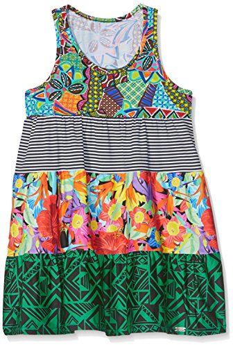 Banana Moon M MIGNONS Beach Vestido, Multicolor (Vert HABANERA/POMHABANE/D GXJ47), 92 cm para Niñas