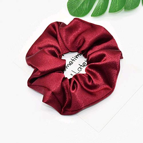 Banda para el cabello,diseño retro romántico,17 colores,para accesorios para el cabello de niñas,bandas de pelo elásticas de satén de calidad premium,cuerdas suaves para la cola de caballo