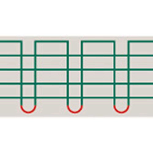 Banda Prem.Line, 200 m, 12,5 mm, color blanco/verde, 3 x 0,2 Niro, 2 x 0,2 CU