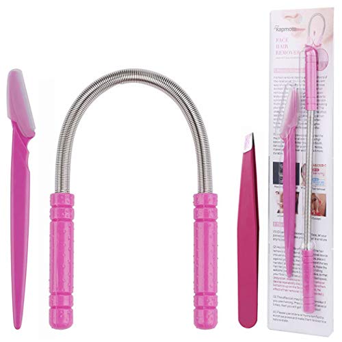 Bangcool Muelle Depilador Facial, 3En1 Depilación Facial Mujer Beter Depiladora Cejas Mujer| Eyebrow Shaper Kit |Eyebrow Trimmer