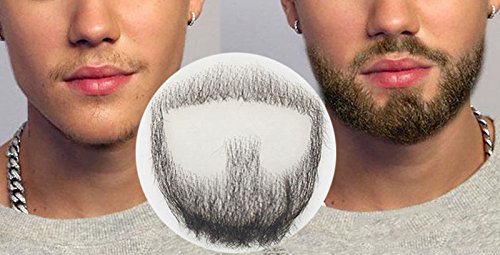Barba de pelo haosshop, hecha a mano, para hombres, para disfraces y fiesta de Halloween