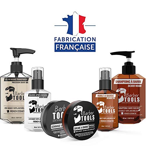✮ BARBER TOOLS ✮ Kit/Set/Estuche de arreglo y cuidado de la barba y afeitarse | Cosmético Made in French