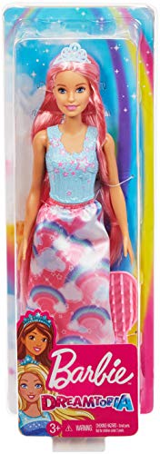 Barbie Dreamtopia Muñeca Peinados Rubia con accesorios, regalo para niñas y niños 3-9 años (Mattel FXR94) , color/modelo surtido