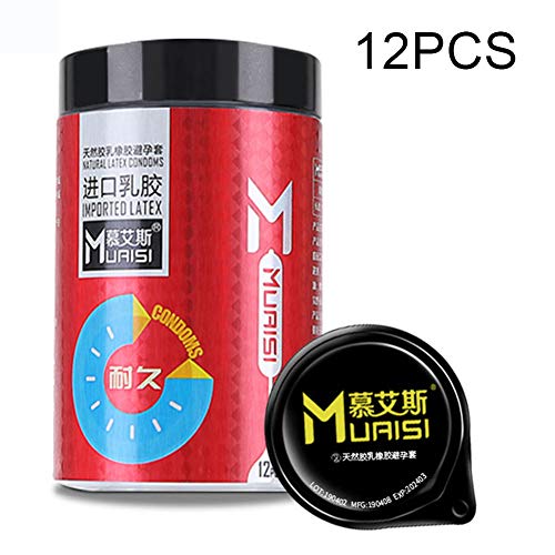 Barril De Alto Grado Del Preservativo Ácido Hialurónico, El Sexo Del Condón, Ácido Hialurónico Ultra-Delgada De Látex Del Condón, Fácil De Limpiar, Durable Y Seguro, Sin Aceite De Silicona, 12PCS