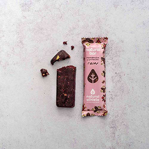 Barritas Energéticas 4 Sabores Natural Athlete Sin Azúcar Añadido, 100% Natural, Sin Gluten, Vegana, Sin Aceite de Palma -Pack 12x40 g