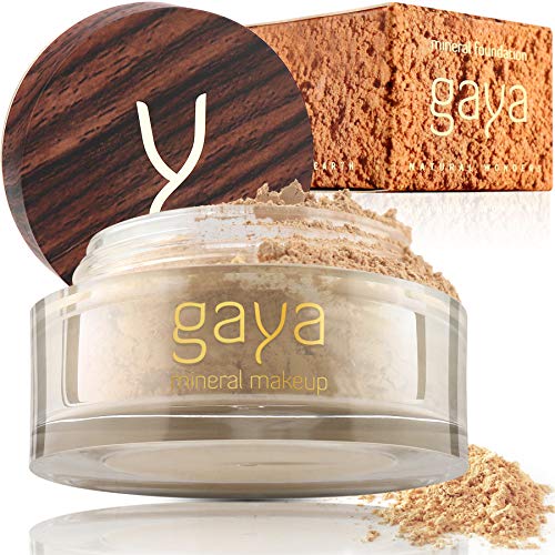 Base Maquillaje Mineral y Vegana - En Polvos, Única 4 en 1 - Completo y con Protector Solar UV, 100% Natural Y Multiuso Todo Tipo De Piel