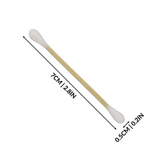 Bastoncillos de algodón de bambú - Juego de 1000 | Bastoncillos Biodegradables |Bastoncillos Orgánicos | Reciclable y Compostable | Vegan-Friendly | M&W