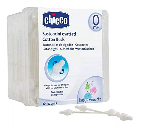 Bastoncillos oidos chicco seguridad 64 u