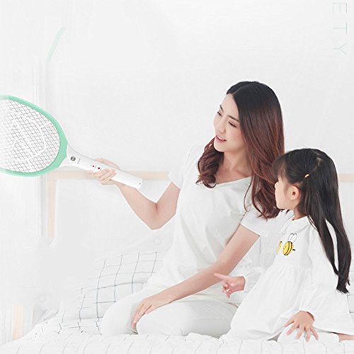 Batería De Litio Recargable Eléctrica Del Mosquito Potente Asesino Del Mosquito Home USB Mesh Big Shot Fly Swatter,Blue,XS