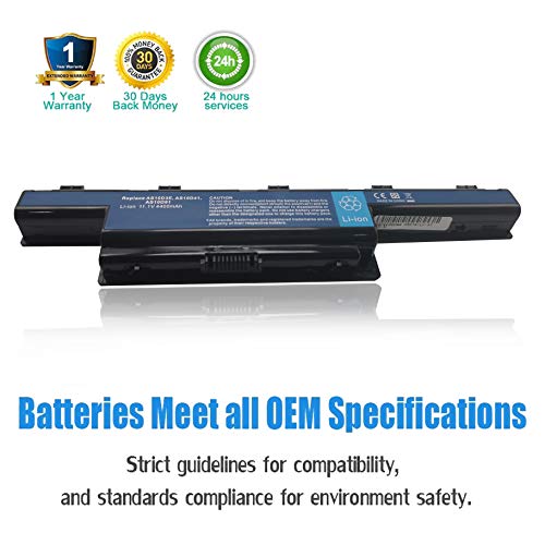 Batería de Repuesto AS10D3E AS10D31 AS10D41 AS10D61 AS10D71 AS10D81 para Acer Aspire 4250G 4350G 5741G / TravelMate/ Emachines/ Packard Bell Portátil Bateria [11.1V 4400mAh]
