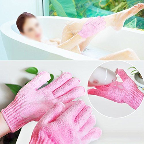 Bath Gloves,Shower Gloves Exfoliating Body Scrub Mitt Double Side para Hombres Mujer Niños 10 piezas