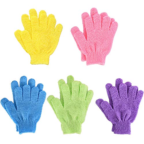 Bath Gloves,Shower Gloves Exfoliating Body Scrub Mitt Double Side para Hombres Mujer Niños 10 piezas
