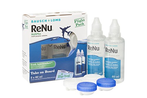 BAUSCH + LOMB - Renu® MultiPlus Solución de Mantenimiento - Kit viaje Pack 2 botellas x 60 ml