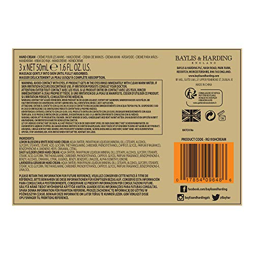 Baylis & Harding Royale Garden 3 Hand Cream Set 3 Unidades 0.3 g