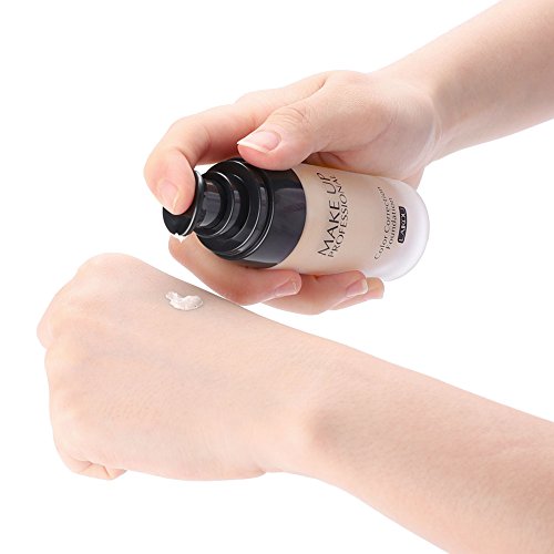 BB Cream Foundation Bare Makeup Concealer Light/Medium Skintones para la crema hidratante facial Cover Up Skin Flaw Isolation Dust UV(3#)