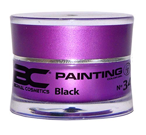 BC Bernal Cosmetics Gel Painting Nº 34 - Black - 5ml - 1 Unidad