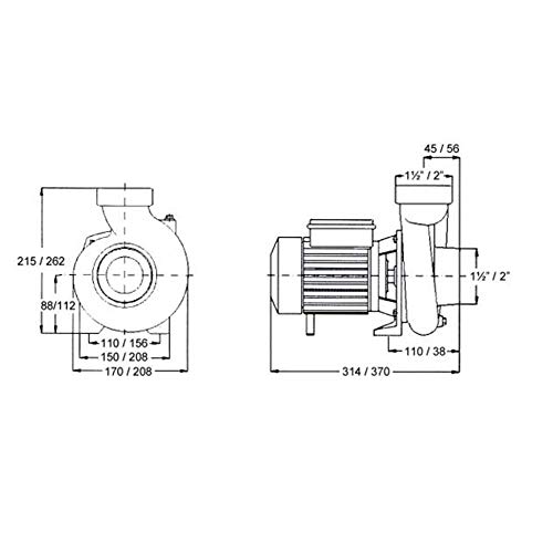 BCN bombas - Bomba de agua gran caudal RG-100 M (Monofásica)