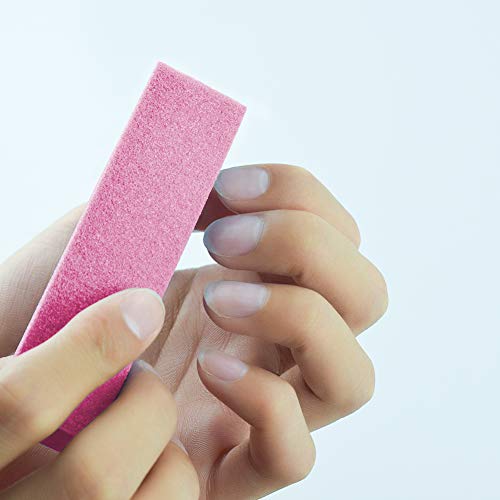 Beashine Bloque Pulido, limas de uñas, Lima De uñas Profesional - Bloque de Pulido de Arte uñas para el Traje de Gel de Arte de uñas para Uso doméstico y de Salones 10 Piezas(Polvo)