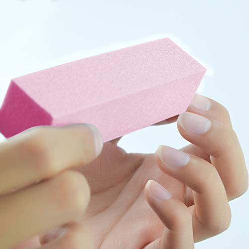 Beashine Bloque Pulido, limas de uñas, Lima De uñas Profesional - Bloque de Pulido de Arte uñas para el Traje de Gel de Arte de uñas para Uso doméstico y de Salones 10 Piezas(Polvo)