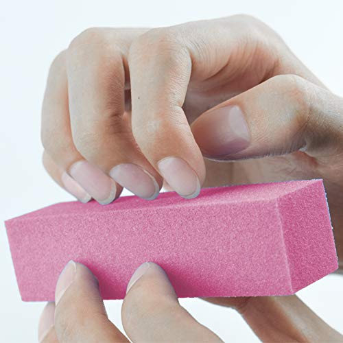 Beashine Bloque Pulido, limas de uñas, Lima De uñas Profesional - Bloque de Pulido de Arte uñas para el Traje de Gel de Arte de uñas para Uso doméstico y de Salones 10 Piezas(Polvo)