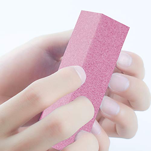 Beashine Bloque Pulido, limas de uñas, Lima De uñas Profesional - Bloque de Pulido de Arte uñas para el Traje de Gel de Arte de uñas para Uso doméstico y de Salones 10 Piezas(Polvo)