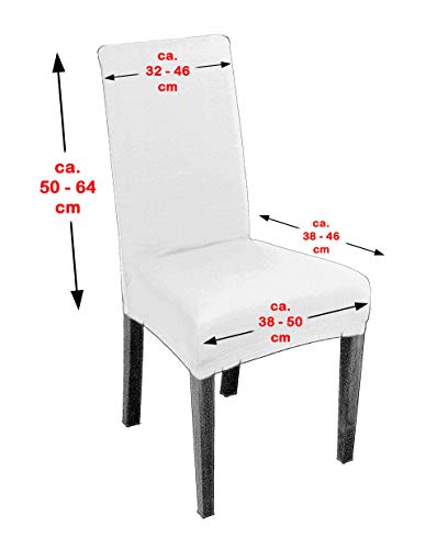 Beautex - Juego de 2 fundas para sillas, elásticas, universales, bielásticas, diseño y color a elegir, Elástico, gris claro, Motiv: Marmor
