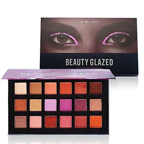 Beauty Glazed Paleta De Sombras De Ojos Profesionales - Paleta Maquillaje - Altamente Pigmentados 18 Colores Brillantes y Mate