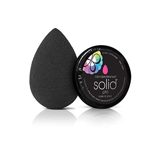 BeautyBlender Pro One Black - Esponja con Mini Limpiador Sólido