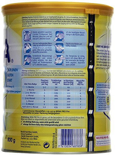 Beba Pro 1 - Leche de inicio (desde el nacimiento, 800 g)