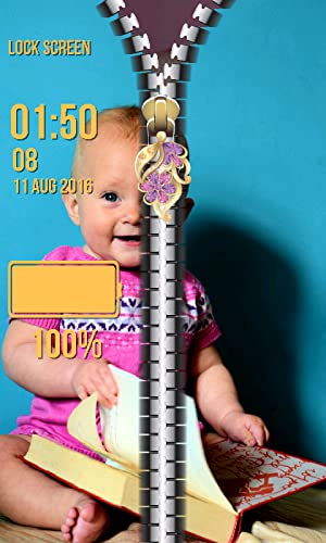 Bebé de la cremallera de la pantalla de bloqueo