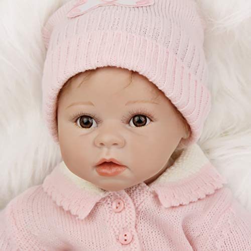 bebe reborn 22 inch 55CM muñecas reborn Realista del bebé los niños hechos a mano regalo del bebé renacer de la muñeca de silicona suave Simulación de vinilo de realista juguete lindo de la muñeco
