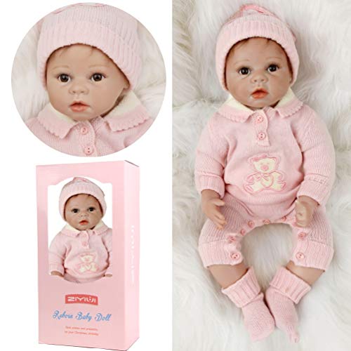 bebe reborn 22 inch 55CM muñecas reborn Realista del bebé los niños hechos a mano regalo del bebé renacer de la muñeca de silicona suave Simulación de vinilo de realista juguete lindo de la muñeco