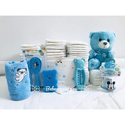 Bebearcoiris.es - Tarta de pañales dodot it's a boy recien nacido celeste bebé (celeste)